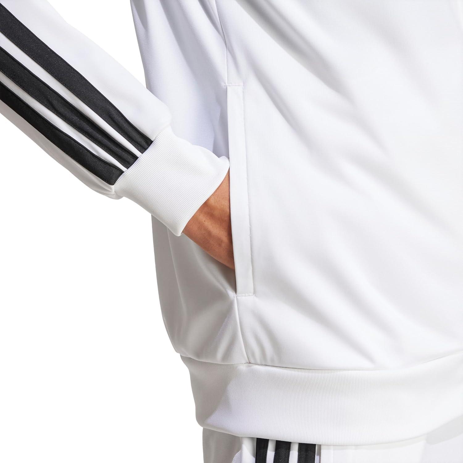 image:imageadidas Mens Essentials Warmup 3stripes Track TopWhite