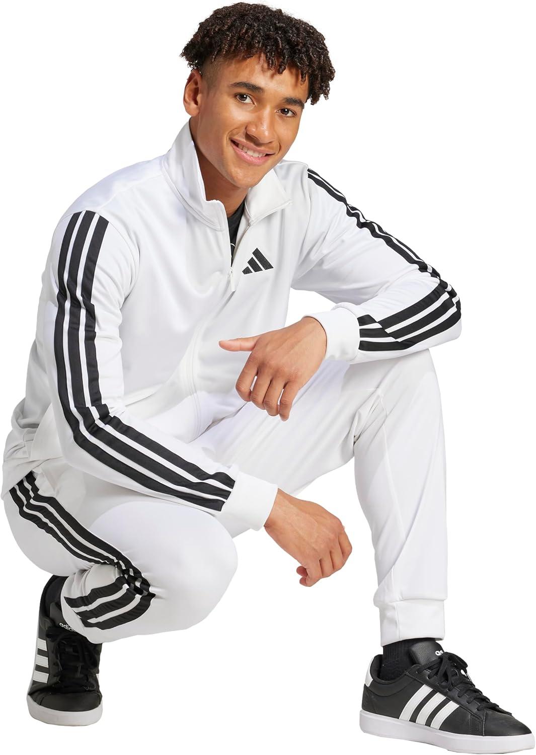 image:imageadidas Mens Essentials Warmup 3stripes Track TopWhite