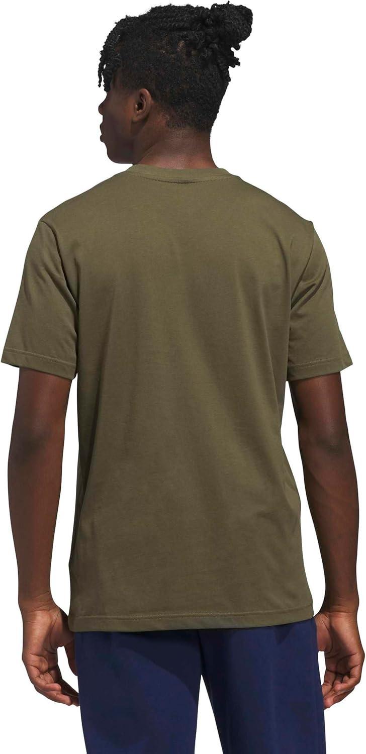 image:imageadidas Mens Sportsman Mountain Graphic TShirtOlive Strata