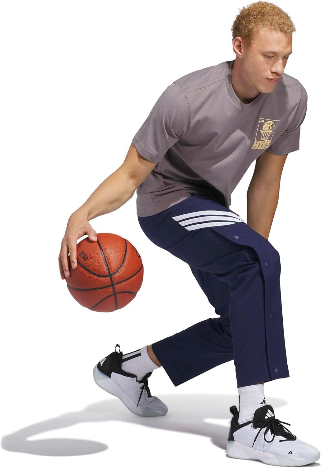 image:imageadidas Mens World Wide Hoops Graphic TShirtTaupe Oxide