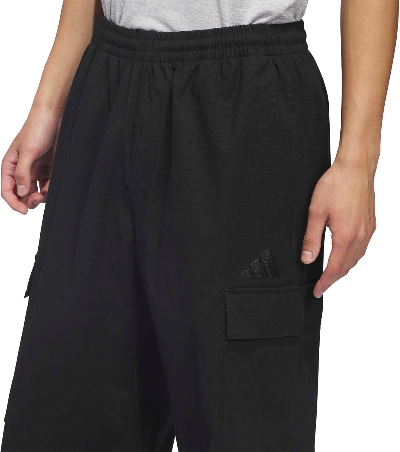 image:imageadidas Mens Woven Cargo PantsBlackWhite