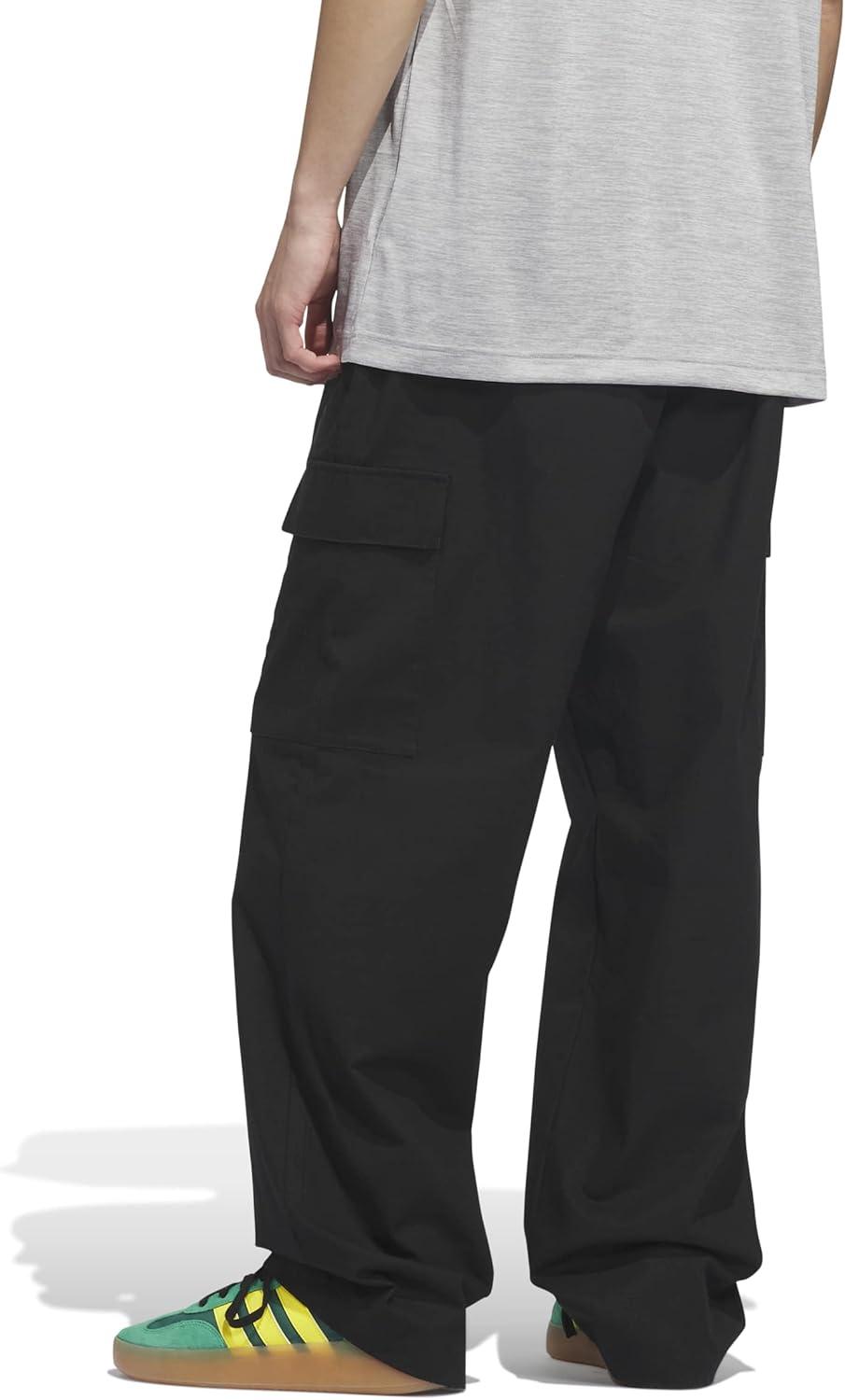 image:imageadidas Mens Woven Cargo PantsBlackWhite