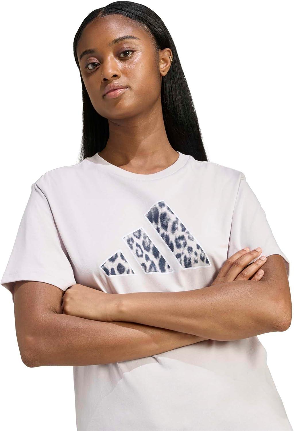 image:imageadidas Womens Animal Graphic TShirtIce Purple