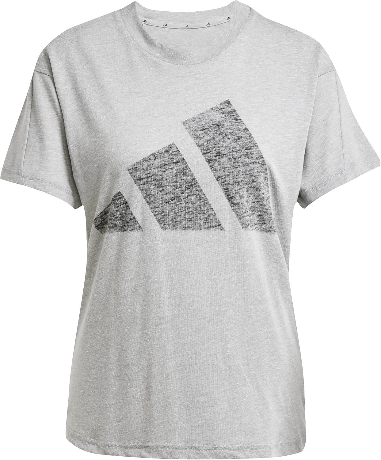 image:imageadidas Womens Essentials Winners TShirtSolid GreyBlack