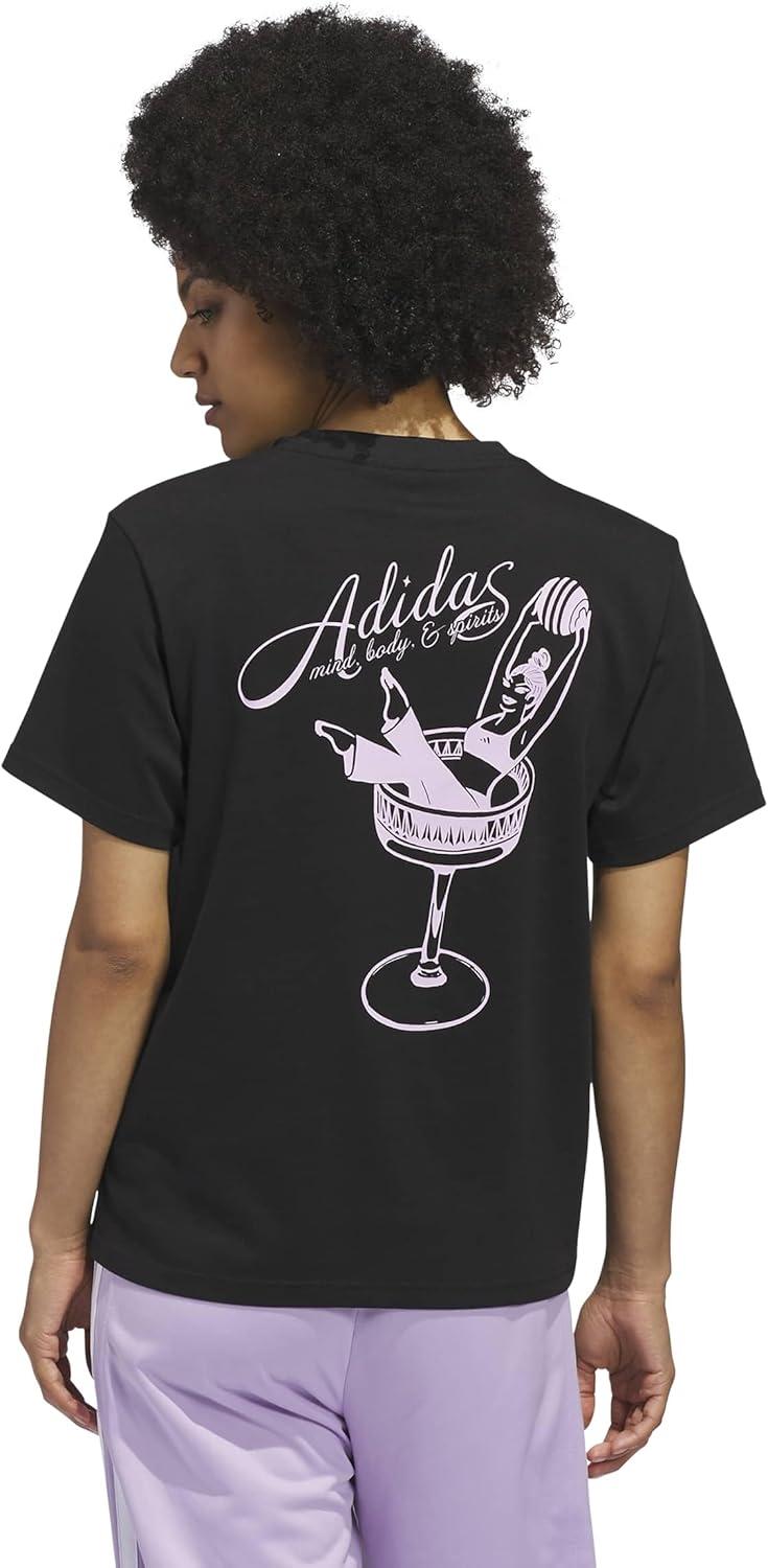 image:imageadidas Womens Mind Bodysuit and Spirits Graphic TShirtBlack