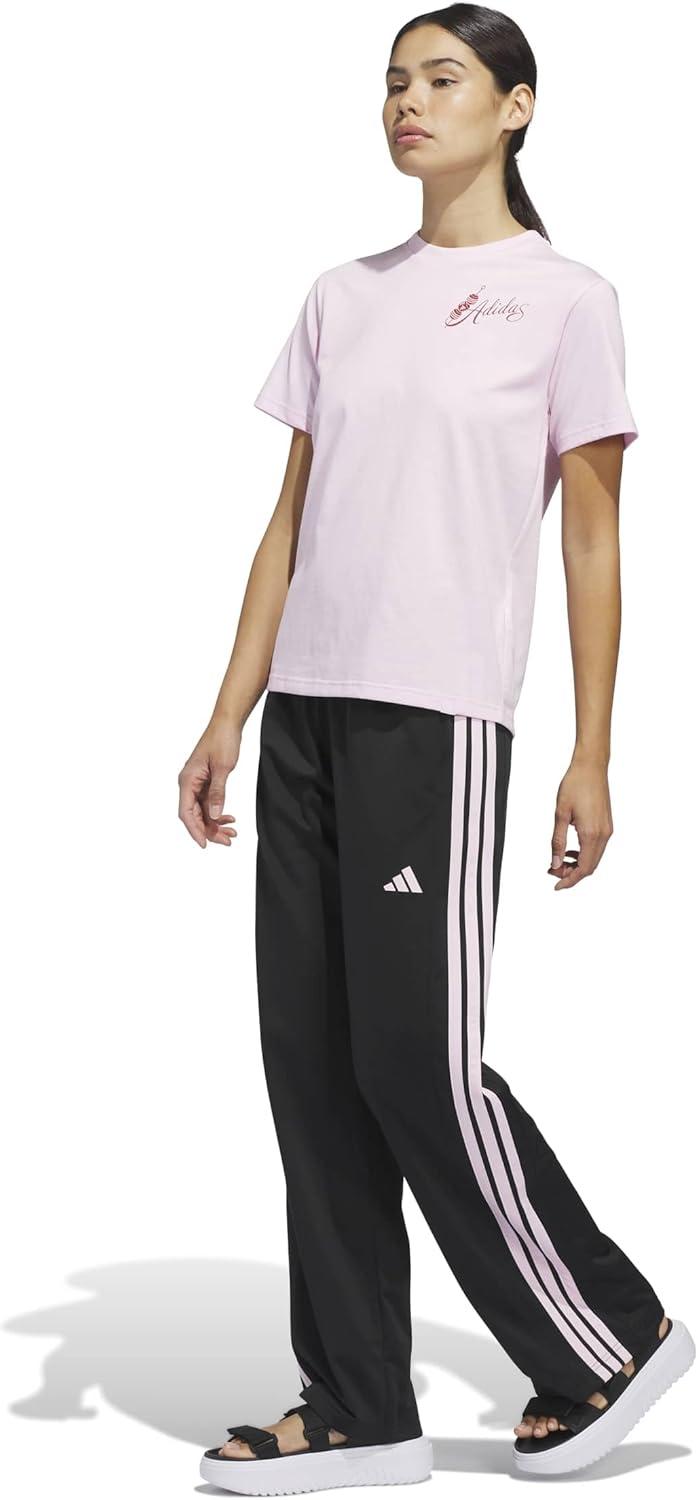 image:imageadidas Womens Mind Bodysuit and Spirits Graphic TShirtClear Pink