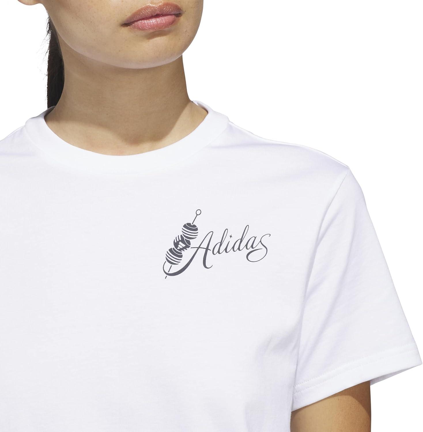 image:imageadidas Womens Mind Bodysuit and Spirits Graphic TShirtWhite