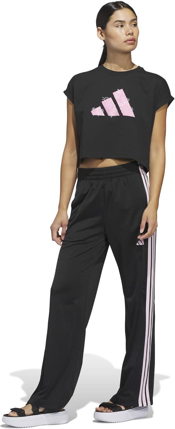 image:imageadidas Womens Western Florals Big Logo Graphic TShirtBlack