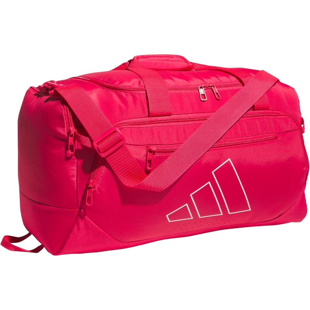 image:imageadidas Defender 5 Duffel Bag  Premium Duffle for Sports Gym amp TravelPower PinkWhite