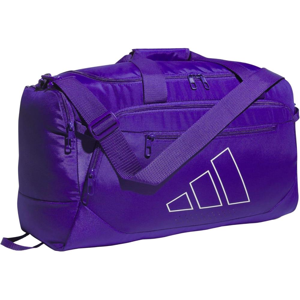 image:imageadidas Defender 5 Duffel Bag Premium Duffle for Sports Gym amp TravelPure PurpleWhite