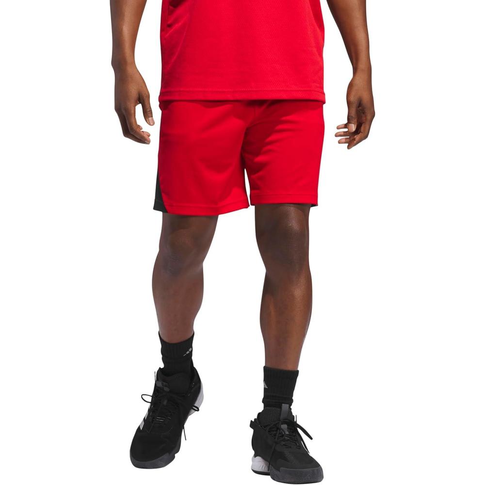 image:imageadidas Mens Badge of Sport Basketball Shorts Scarle SBetter ScarletBlack