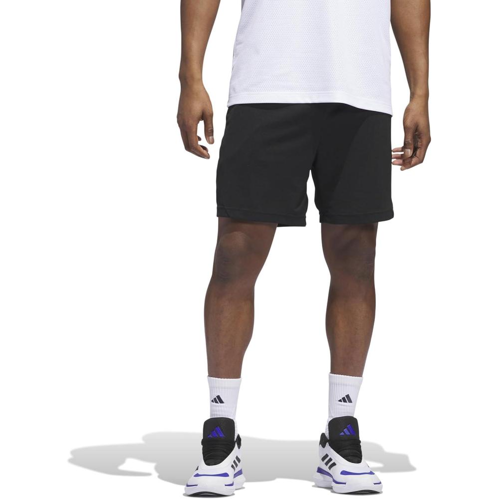 image:imageadidas Mens Badge of Sport Basketball Shorts Scarle SBlackWhite2024