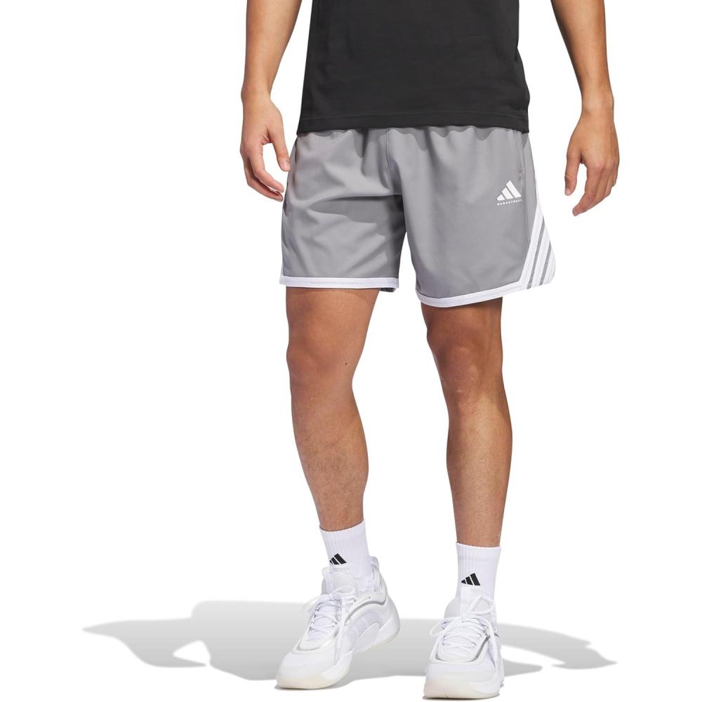 image:imageadidas Mens Crazylite Basketball ShortsGreyWhite