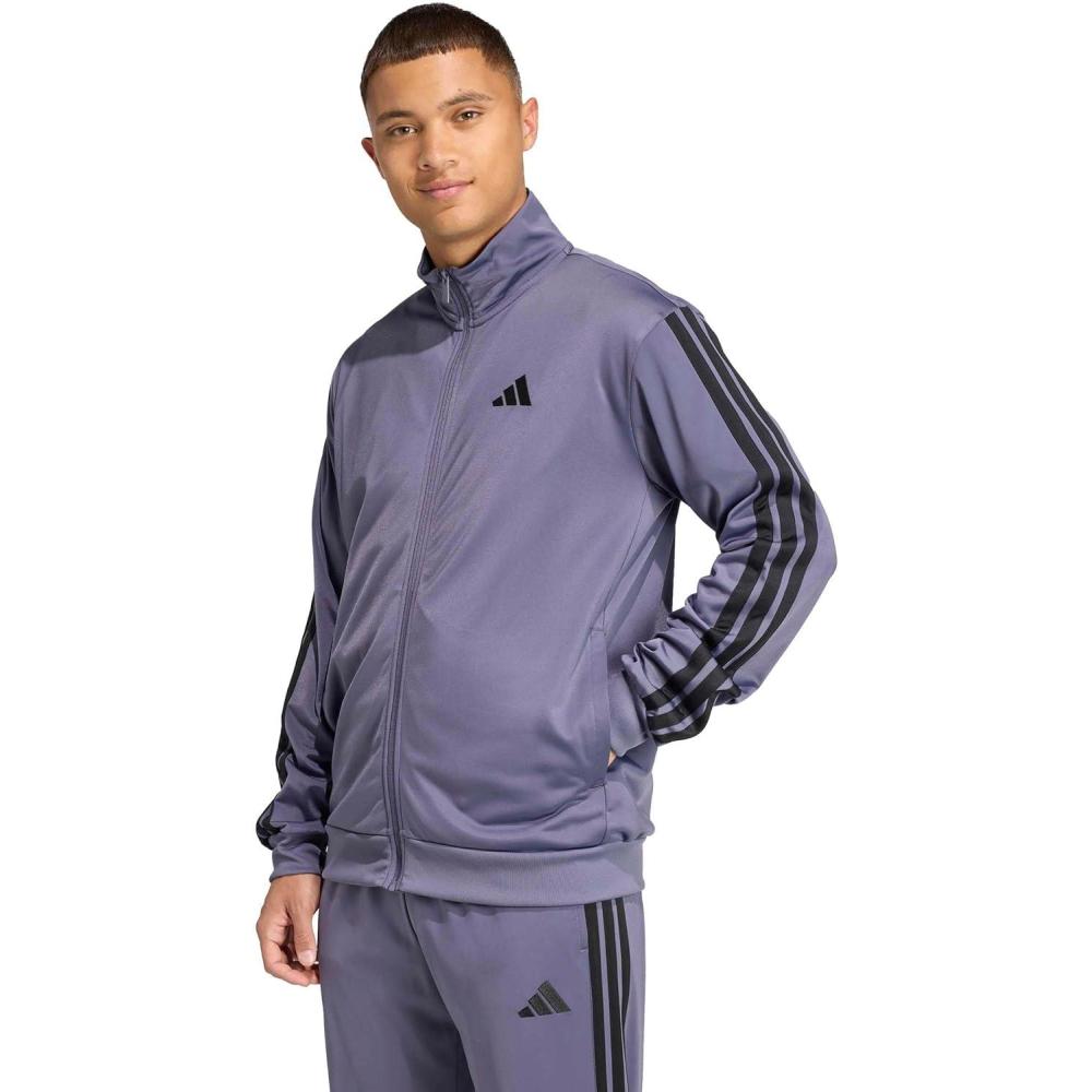 image:imageadidas Mens Essentials Warmup 3stripes Track TopPreloved Violet
