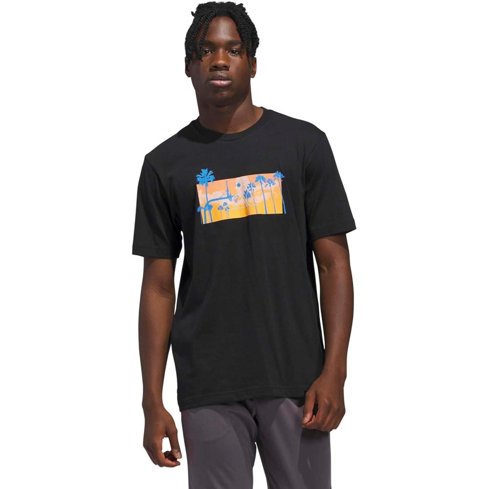 image:imageadidas Mens Summer Sunset Graphic TShirtBlack