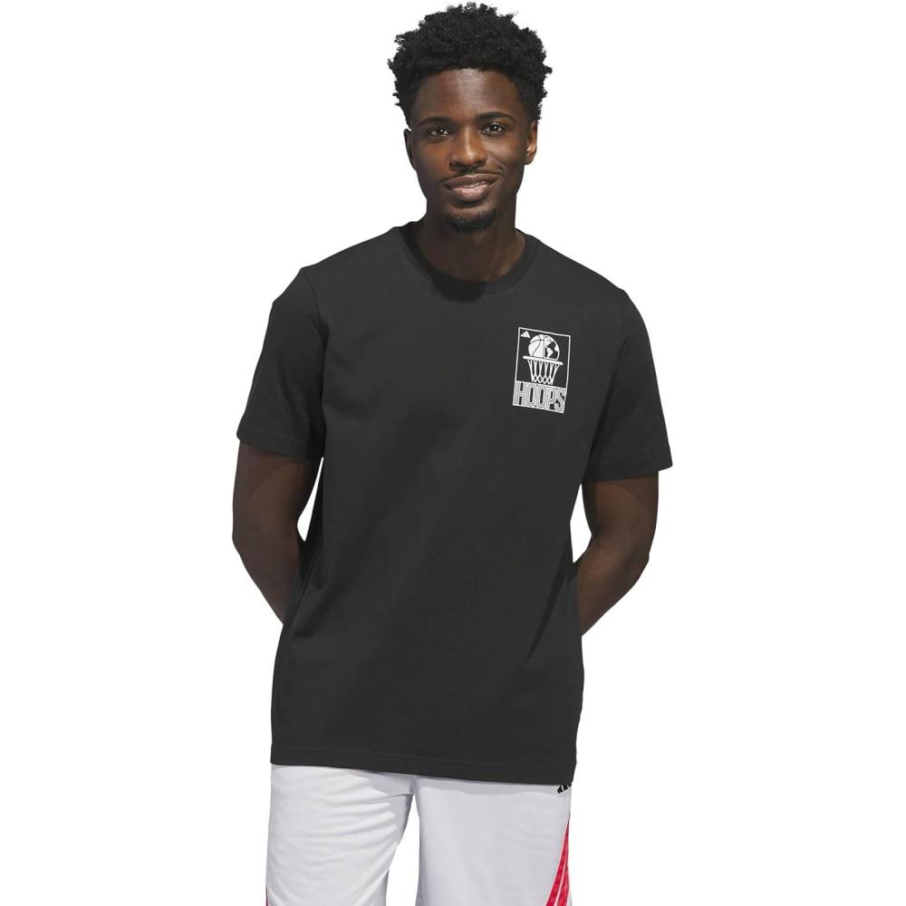 image:imageadidas Mens World Wide Hoops Graphic TShirtBlack