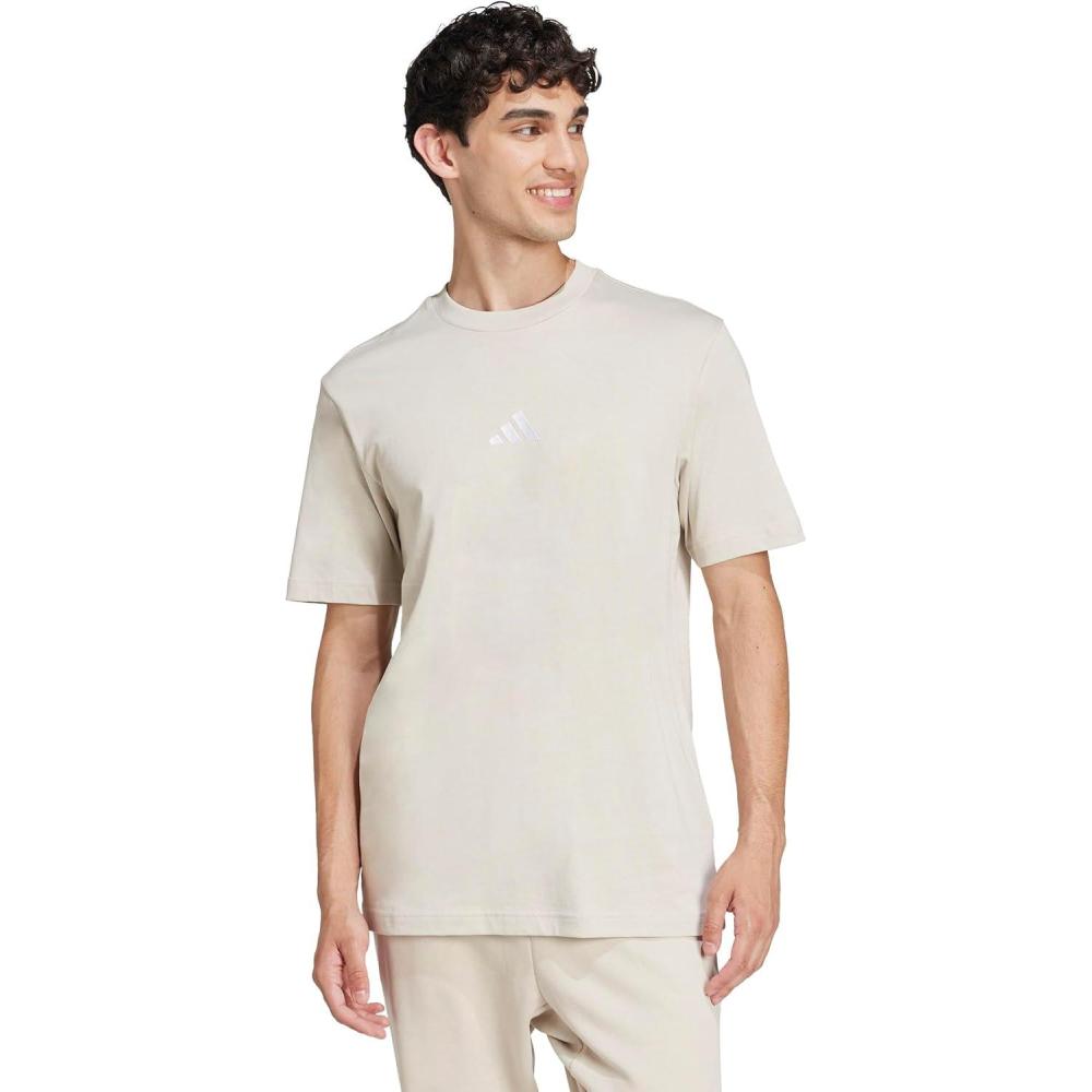 image:imageadidas Originals Mens Essentials Small Logo Single Jersey TShirtWonder AluminaWhite