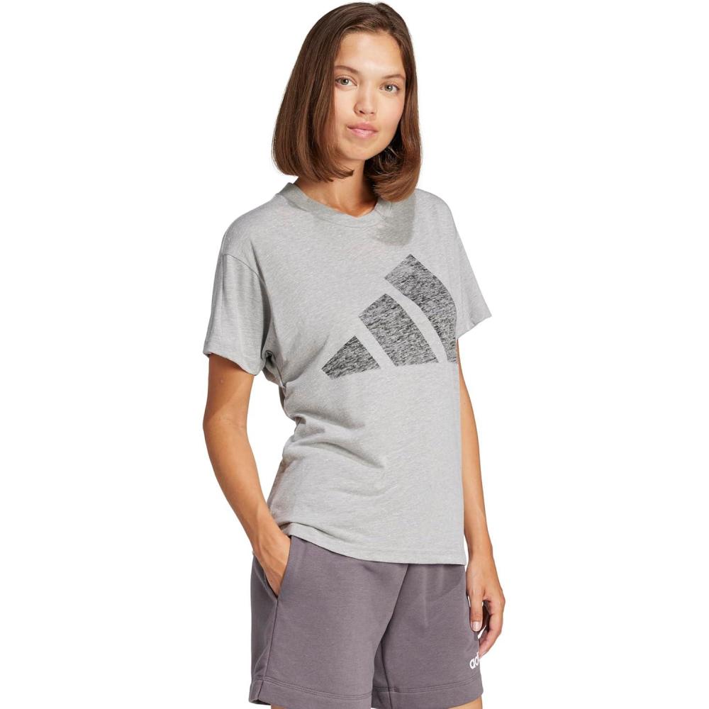 image:imageadidas Womens Essentials Winners TShirtSolid GreyBlack