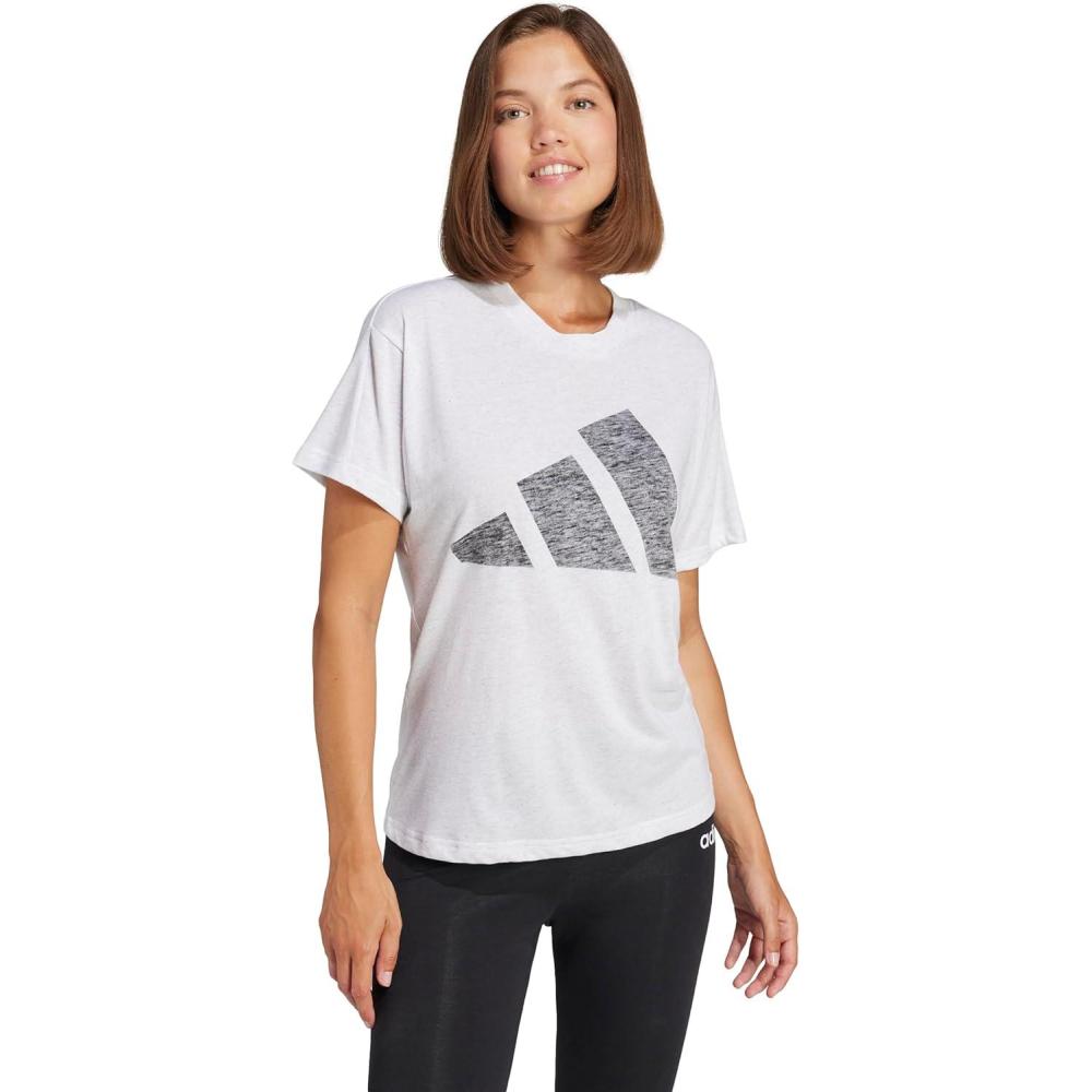 image:imageadidas Womens Essentials Winners TShirtWhiteBlack