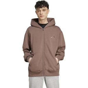 adidas Men’s All Szn Fleece Full Zip Hoodie(Earth Strata)