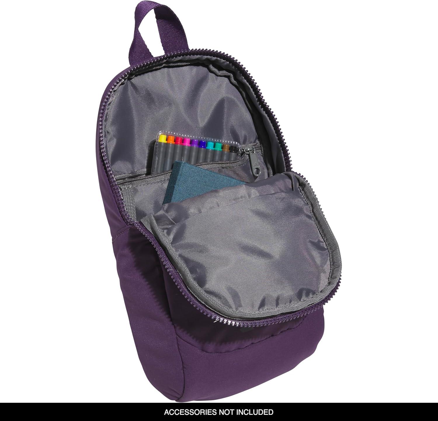 image:imageadidas Essentials Crossbody Athletic Sling Bag with Phone PocketAurora Plum PurpleAurora Black
