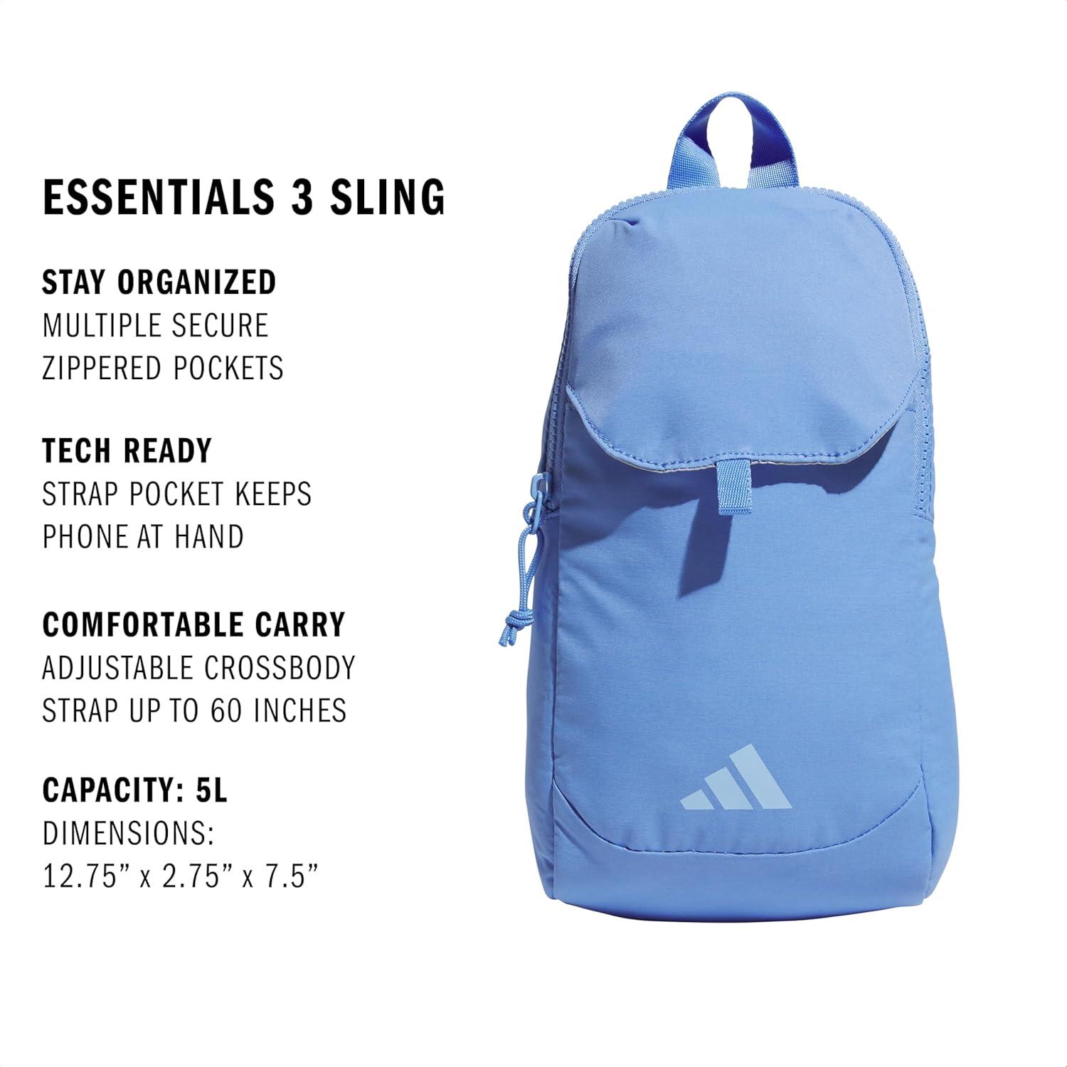 image:imageadidas Essentials Crossbody Athletic Sling Bag with Phone PocketBlue FusionGlow Blue