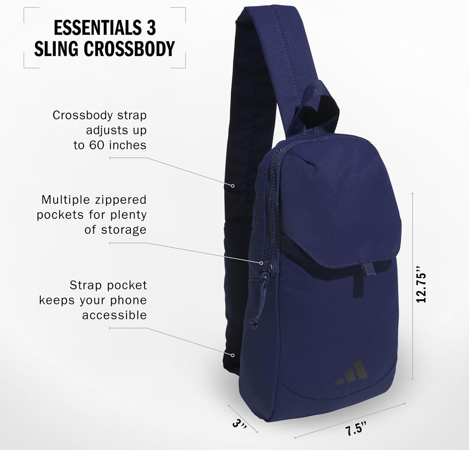 image:imageadidas Essentials Crossbody Athletic Sling Bag with Phone PocketDark Blue