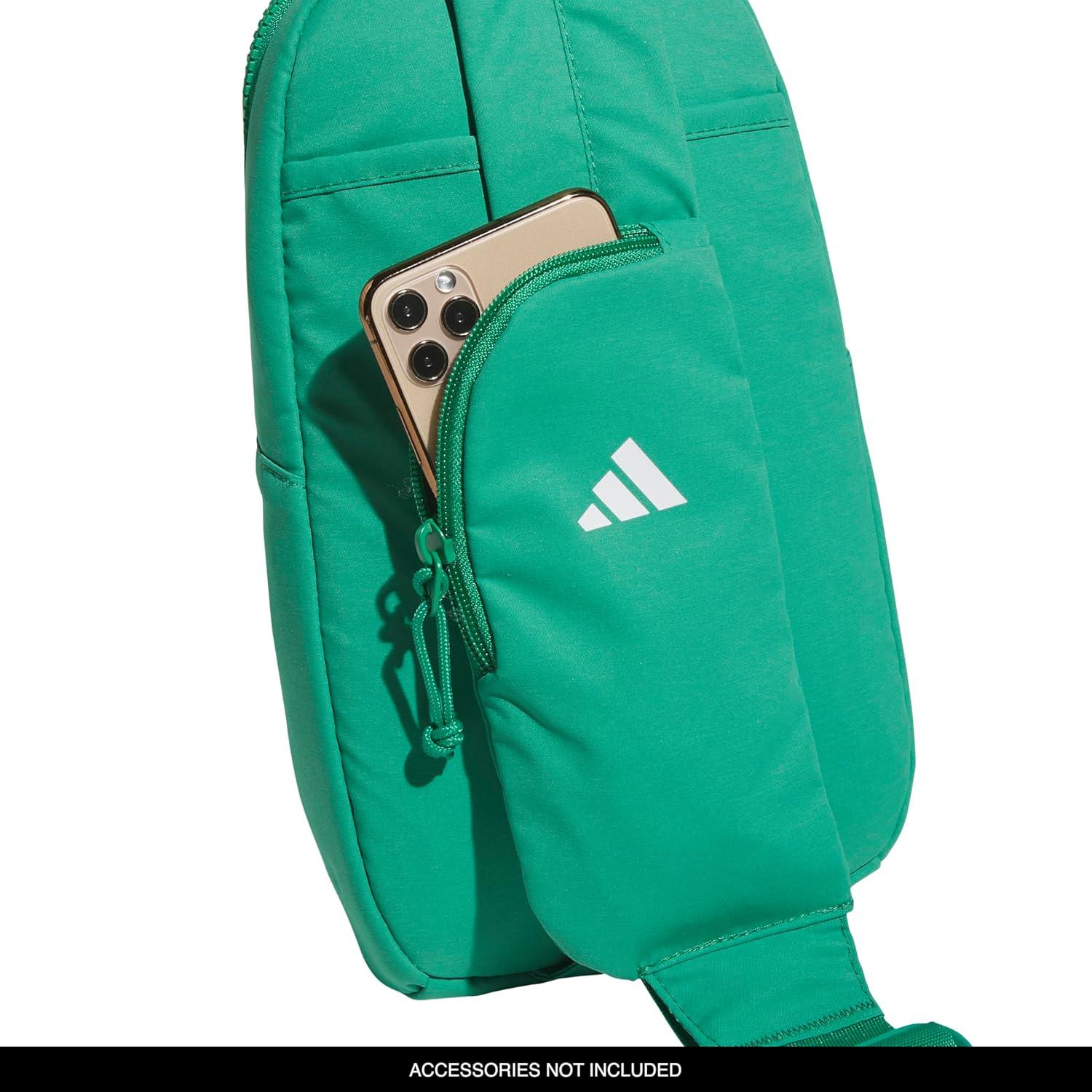 image:imageadidas Essentials Crossbody Athletic Sling Bag with Phone PocketSemi Court Green