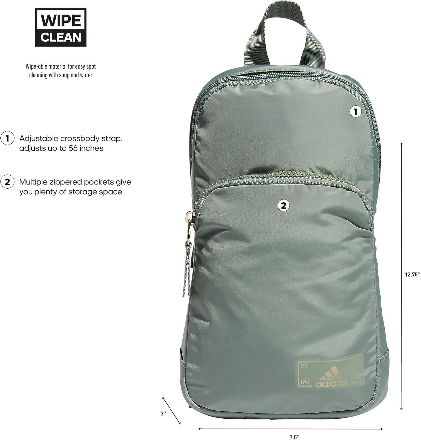 image:imageadidas Essentials Crossbody Athletic Sling Bag with Phone PocketSilver GreenGilver20