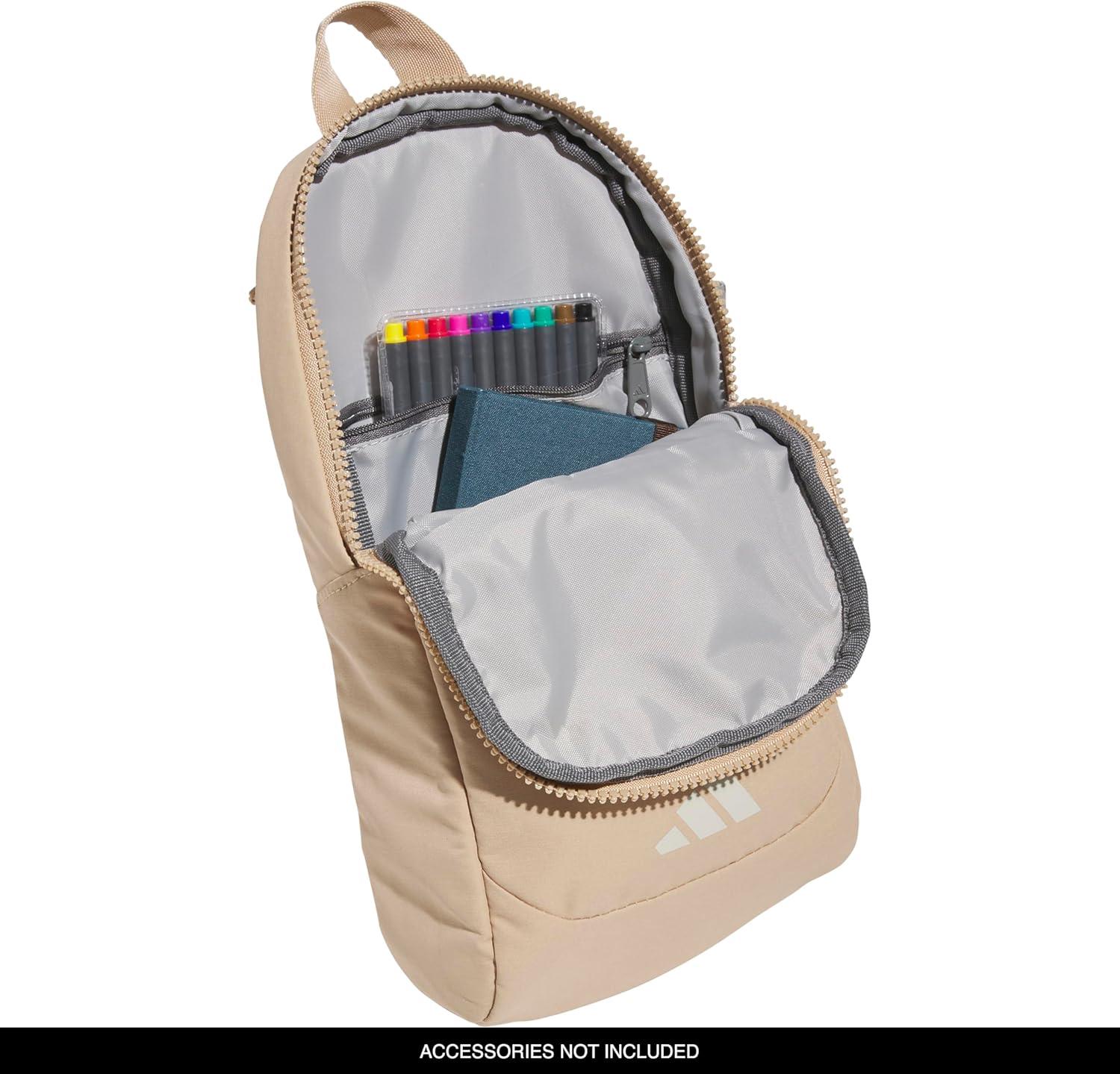 image:imageadidas Essentials Crossbody Athletic Sling Bag with Phone PocketWarm Sandstone BeigeWonder Alumina Grey