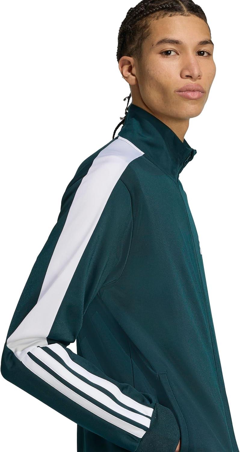 image:imageadidas Mens Colorblock Track TopAurora IvyWhite