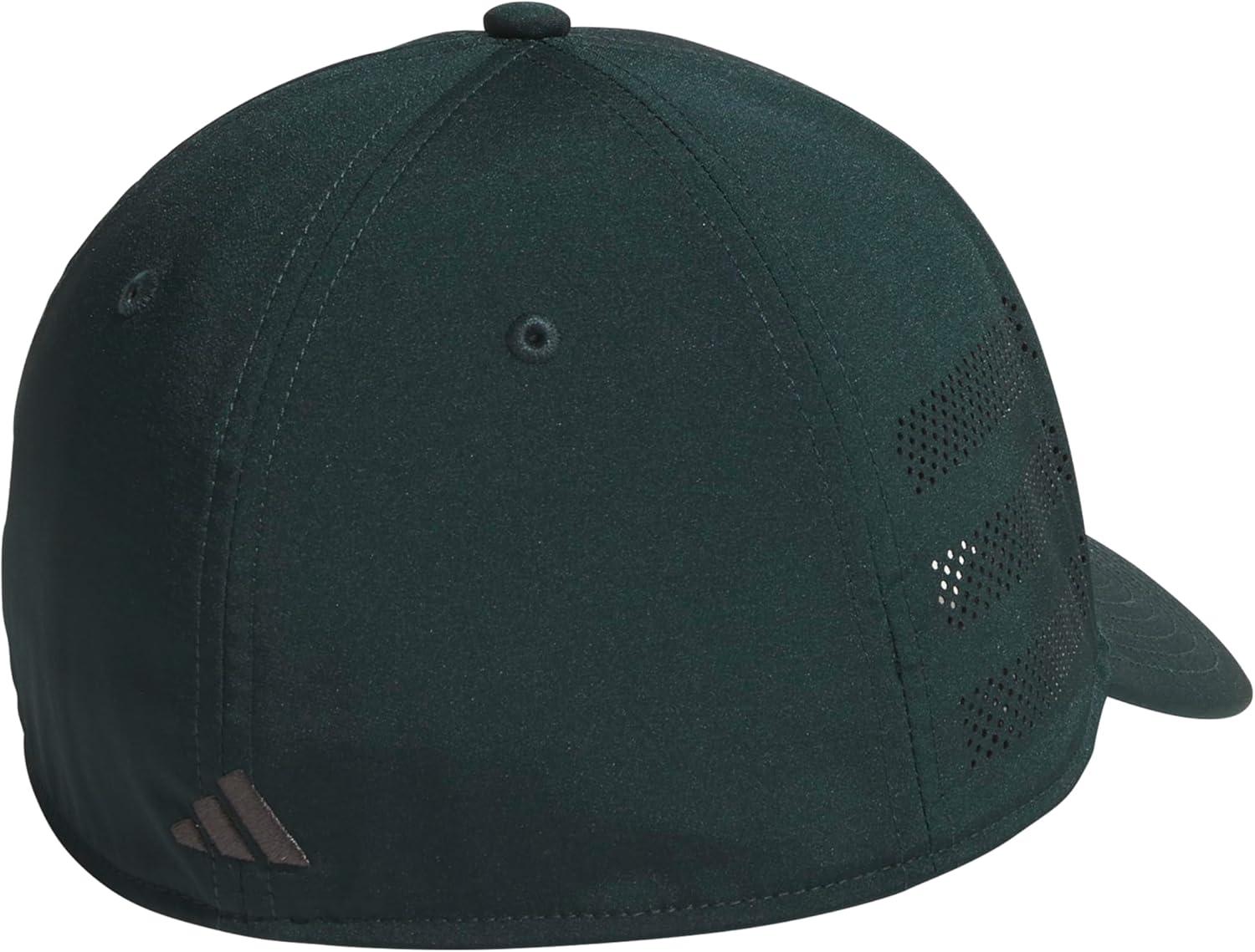 image:imageadidas Mens Gameday 5 Stretch Fit Hat Athletic Structured Baseball CapAurora Green IvyGrey Six4