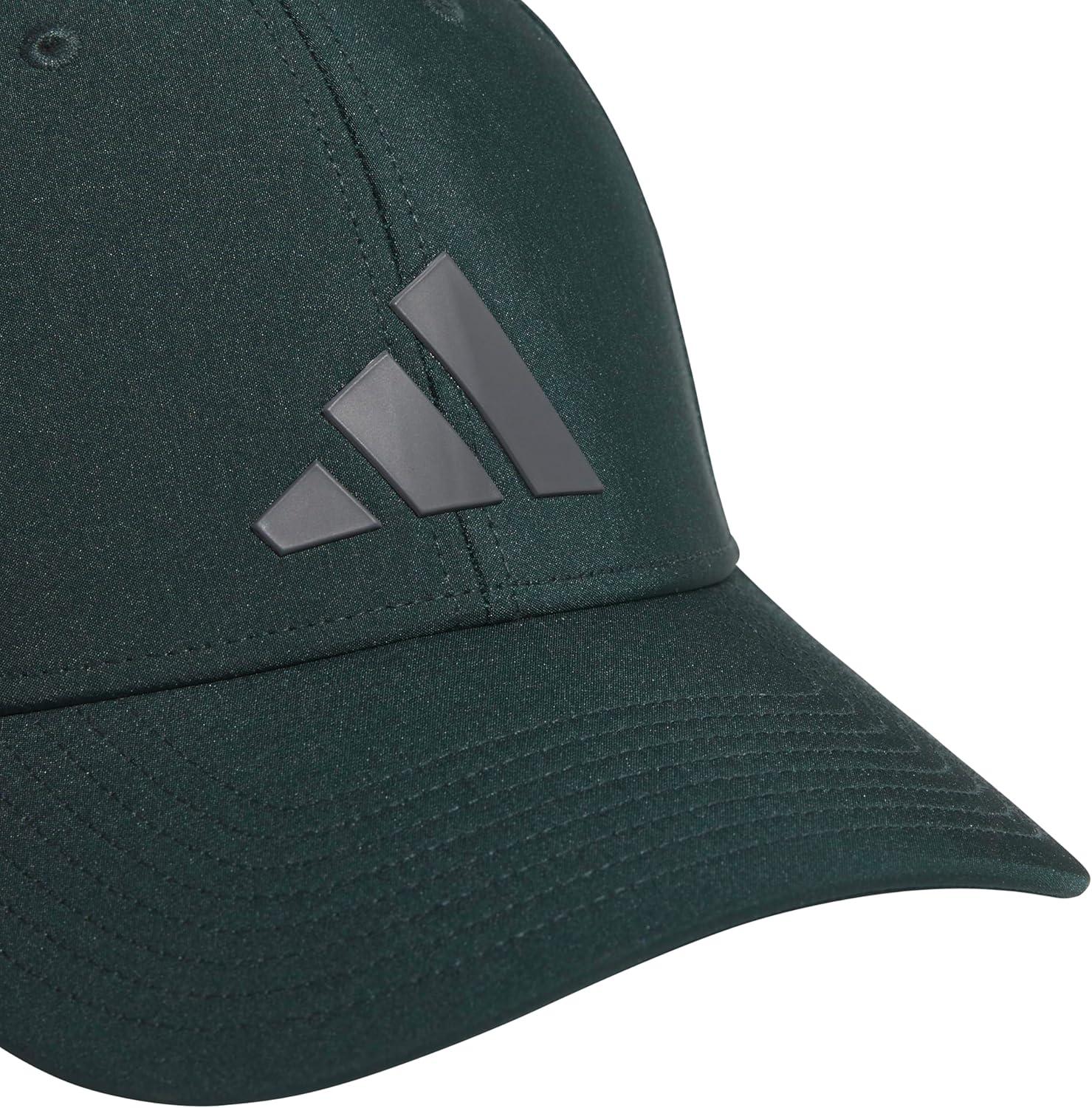 image:imageadidas Mens Gameday 5 Stretch Fit Hat Athletic Structured Baseball CapAurora Green IvyGrey Six4