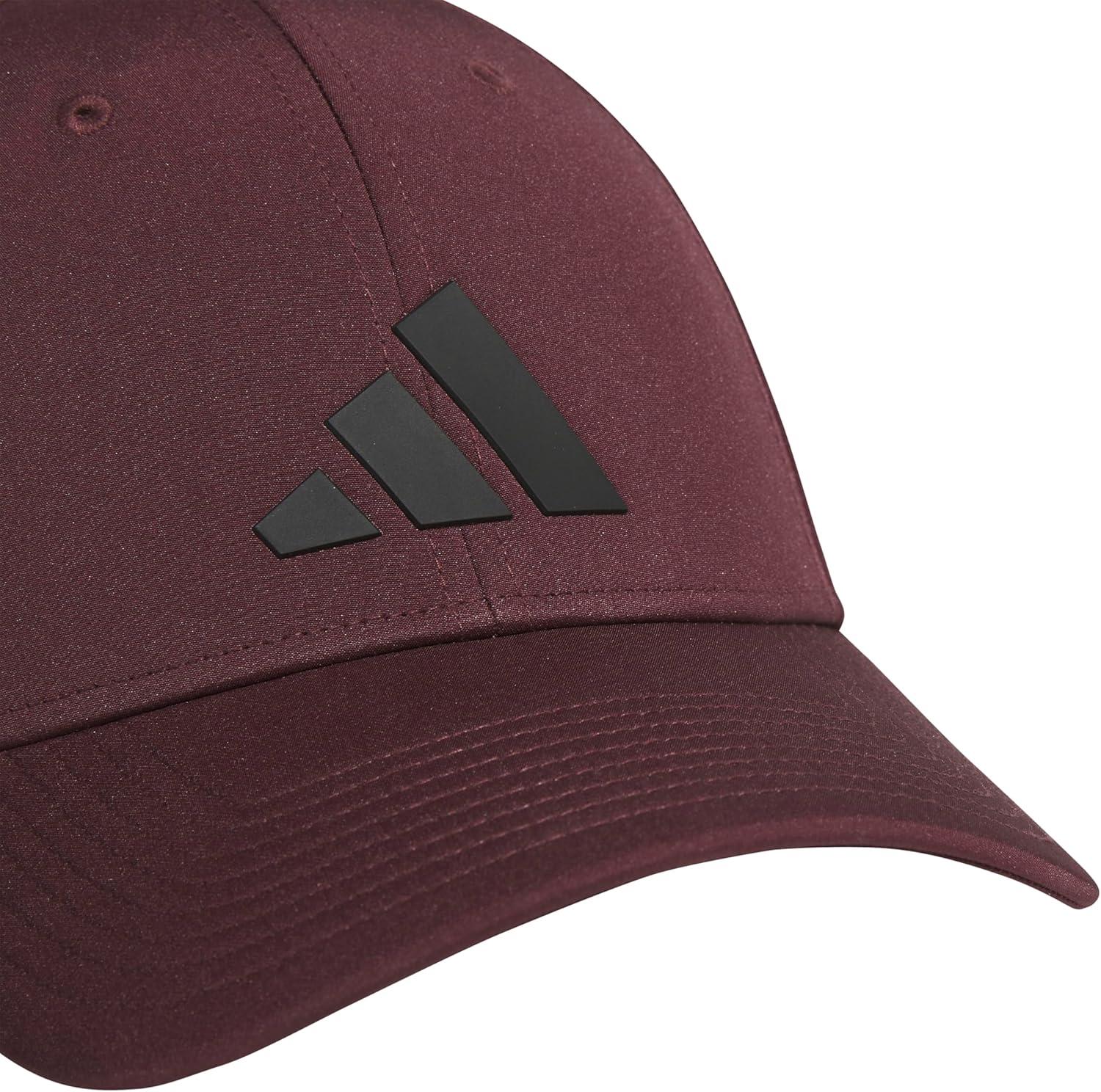 image:imageadidas Mens Gameday 5 Stretch Fit Hat Athletic Structured Baseball CapAurora Ruby RedBlack4