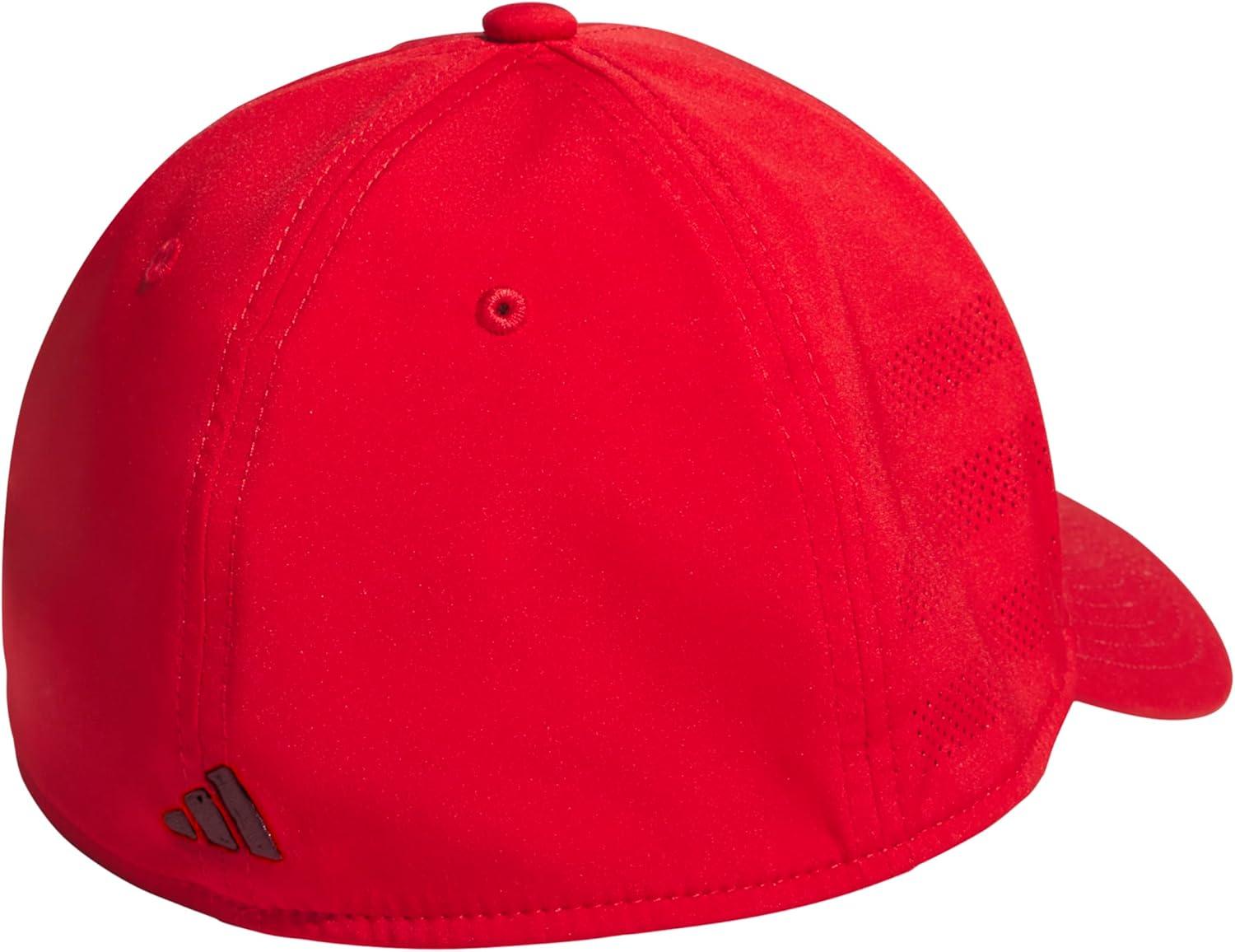 image:imageadidas Mens Gameday 5 Stretch Fit Hat Athletic Structured Baseball CapBetter ScarletShadow Red4