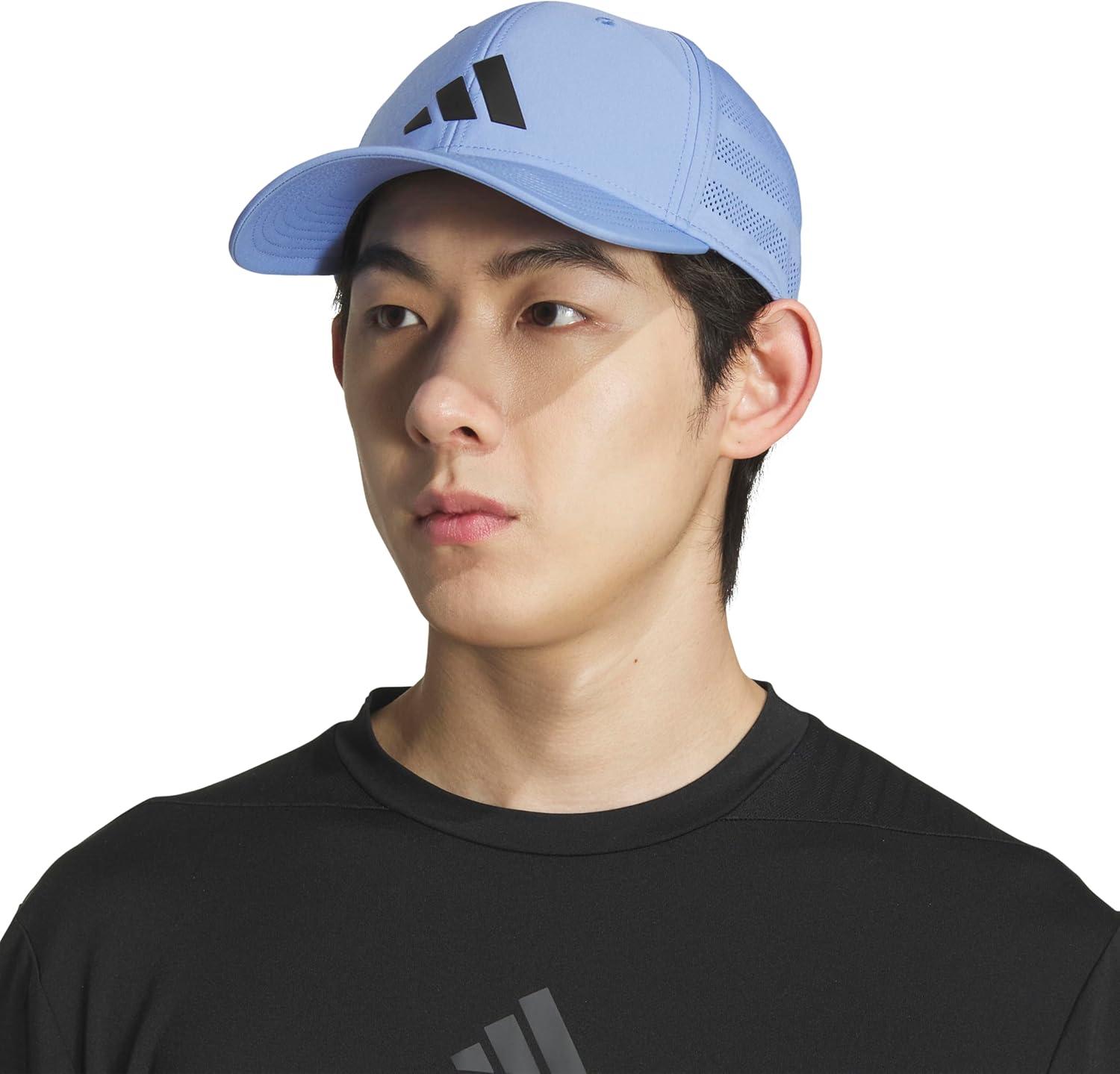 image:imageadidas Mens Gameday 5 Stretch Fit Hat Athletic Structured Baseball CapBlue FusionBlack4