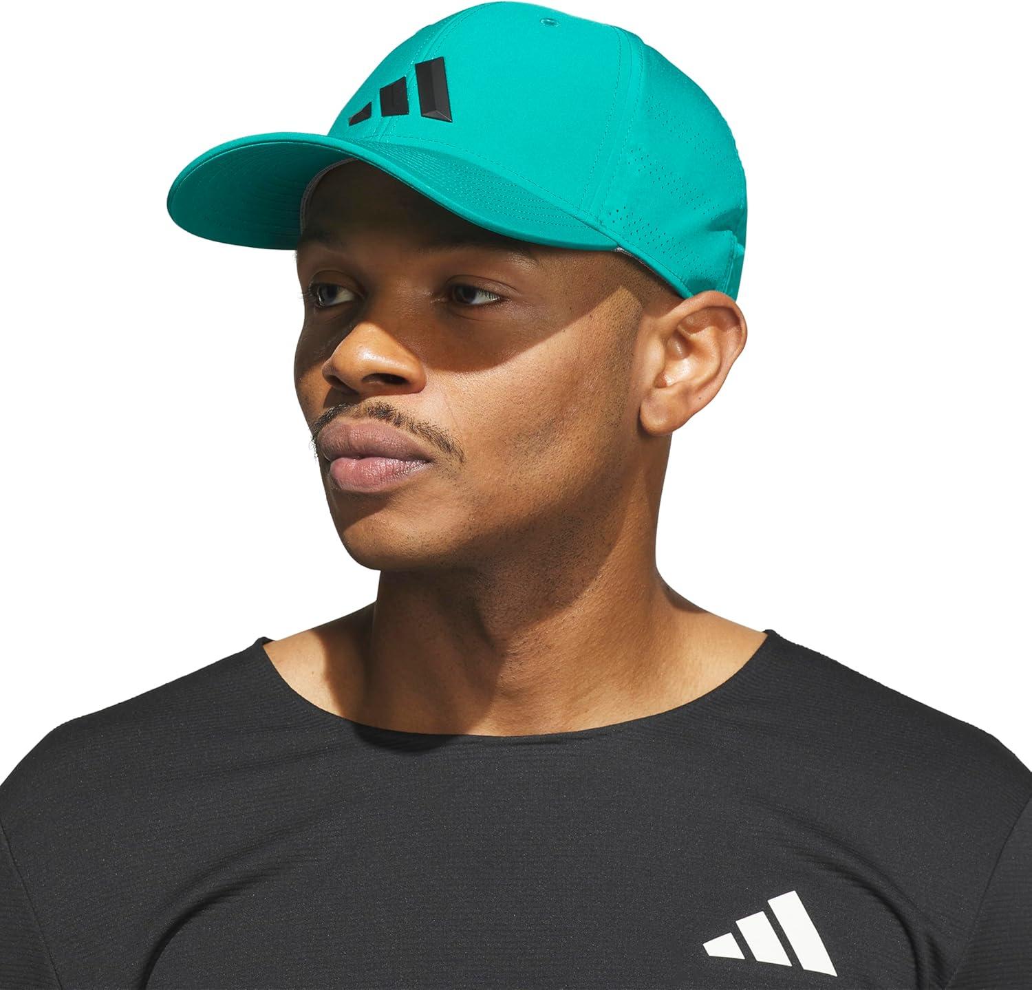 image:imageadidas Mens Gameday 5 Stretch Fit Hat Athletic Structured Baseball CapEqt GreenBlack5