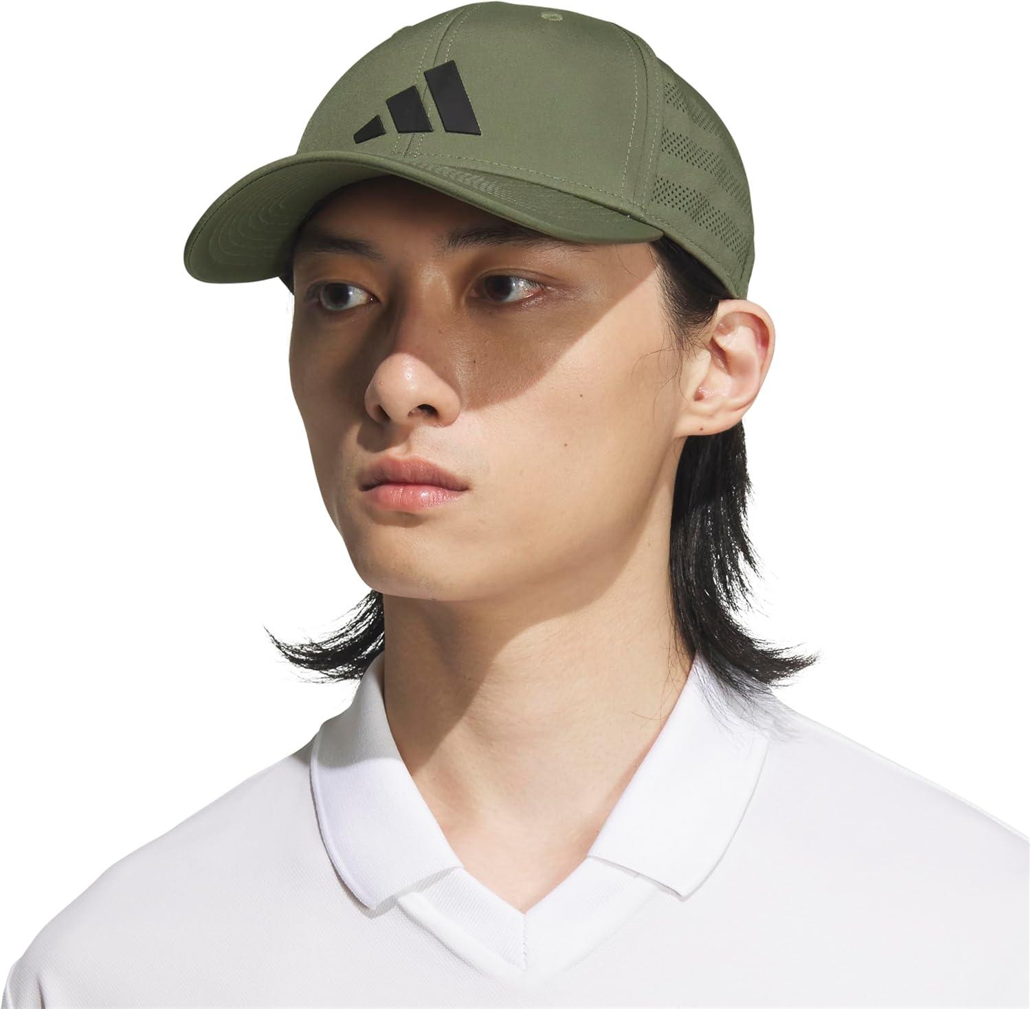 image:imageadidas Mens Gameday 5 Stretch Fit Hat Athletic Structured Baseball CapOlive Strata GreenBlack4