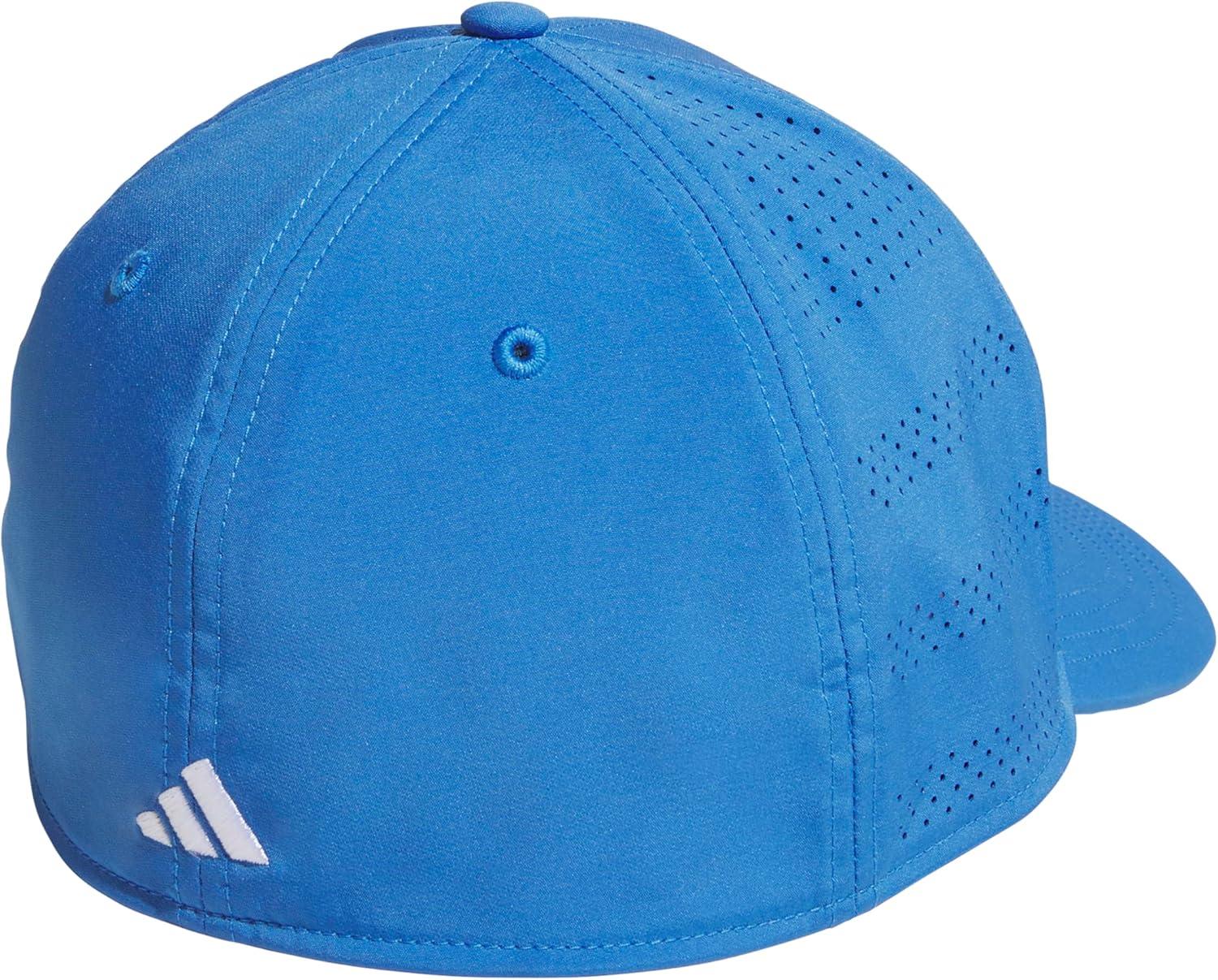 image:imageadidas Mens Gameday 5 Stretch Fit Hat Athletic Structured Baseball CapRay BlueWhite5
