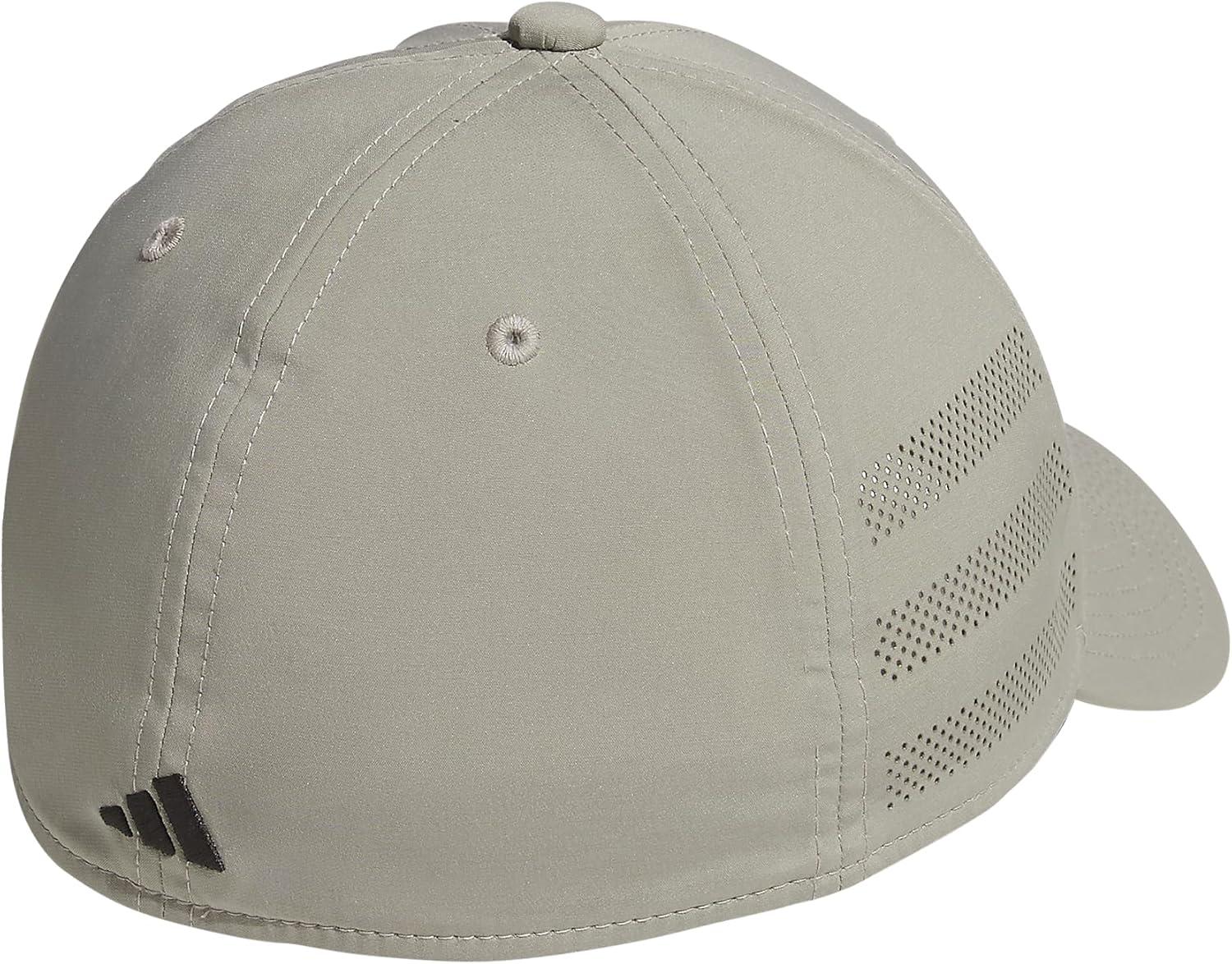 image:imageadidas Mens Gameday 5 Stretch Fit Hat Athletic Structured Baseball CapSilver Pebble GreyBlack4