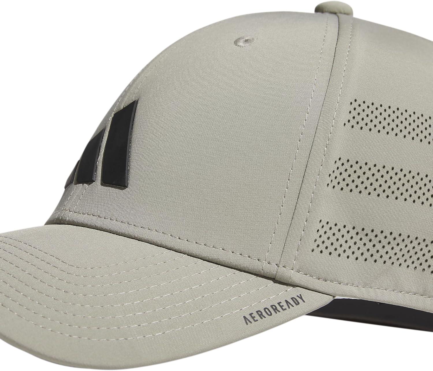 image:imageadidas Mens Gameday 5 Stretch Fit Hat Athletic Structured Baseball CapSilver Pebble GreyBlack4