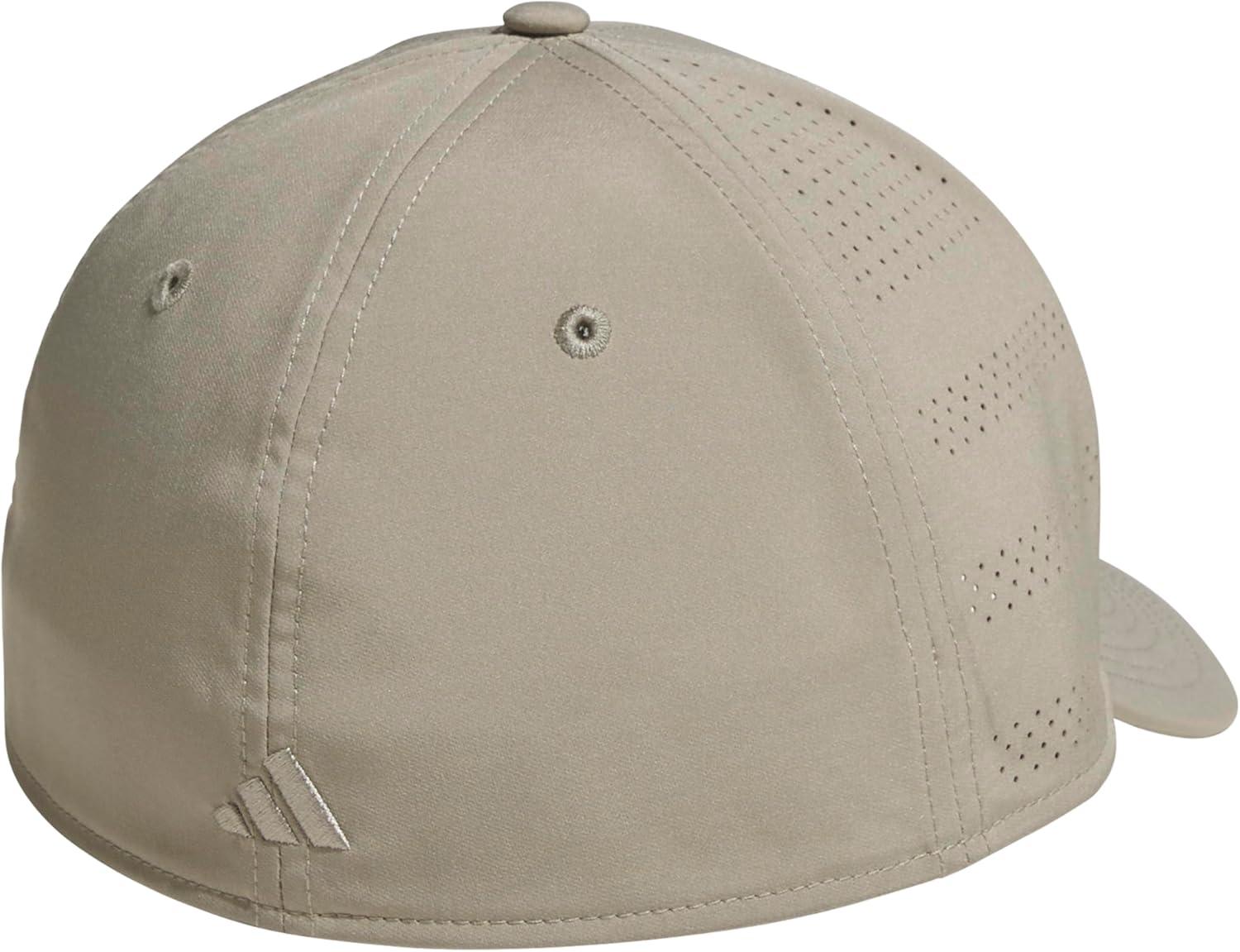 image:imageadidas Mens Gameday 5 Stretch Fit Hat Athletic Structured Baseball CapSilver Pebble GreyFeather Grey5