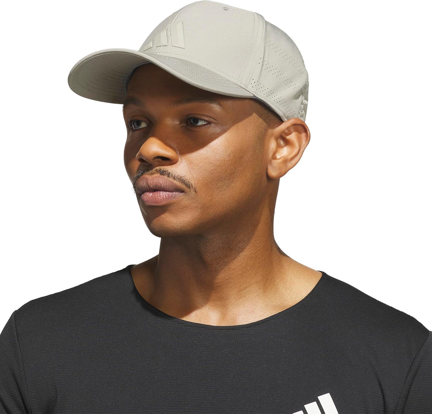 image:imageadidas Mens Gameday 5 Stretch Fit Hat Athletic Structured Baseball CapSilver Pebble GreyFeather Grey5