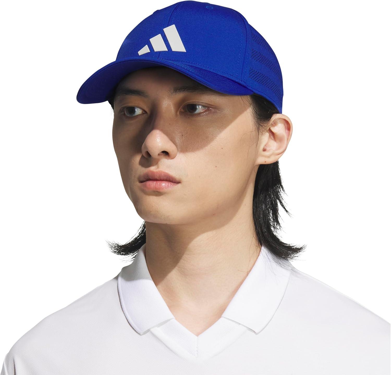 image:imageadidas Mens Gameday 5 Stretch Fit Hat Athletic Structured Baseball CapTeam Royal BlueWhite4