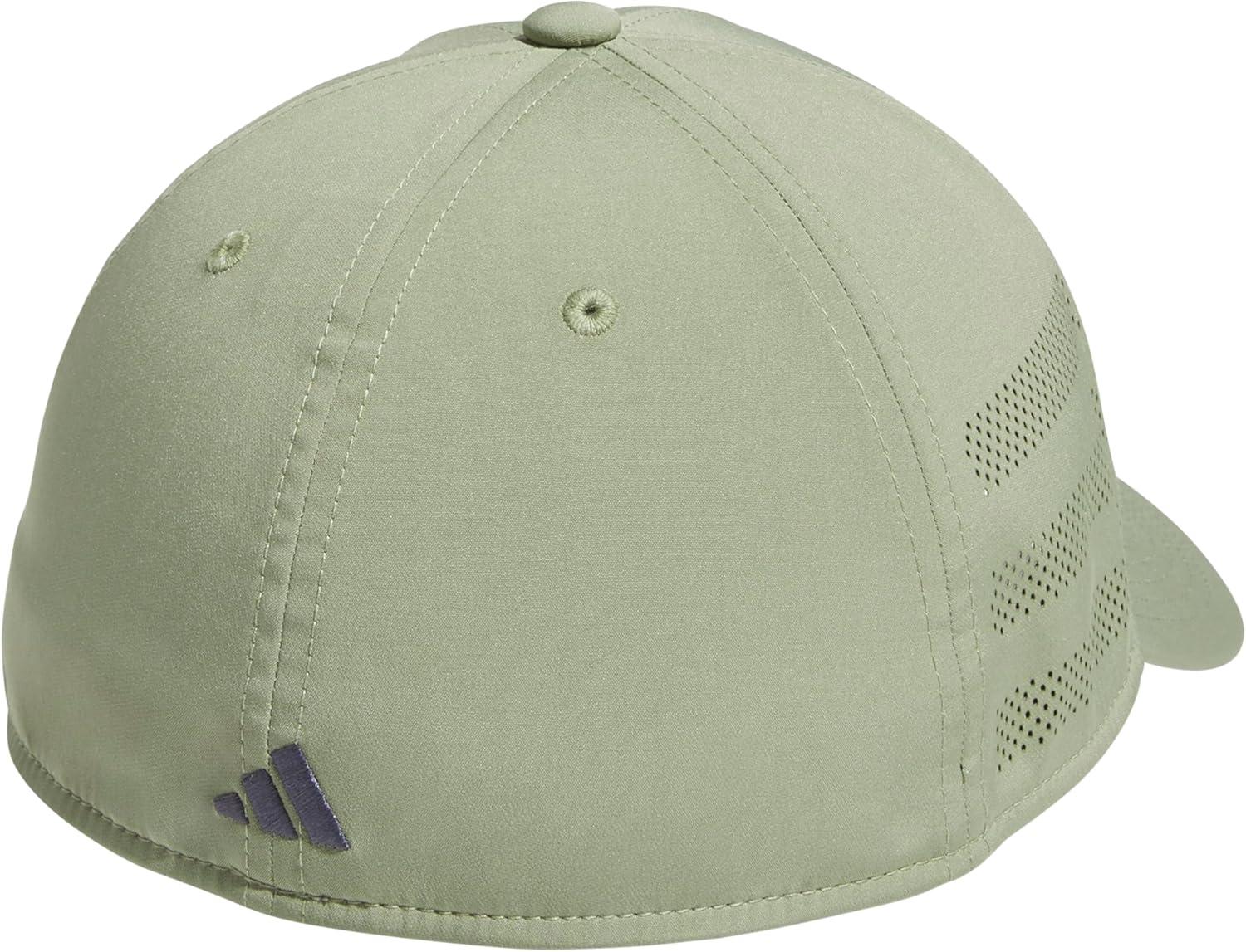image:imageadidas Mens Gameday 5 Stretch Fit Hat Athletic Structured Baseball CapTent GreenGrey Five4