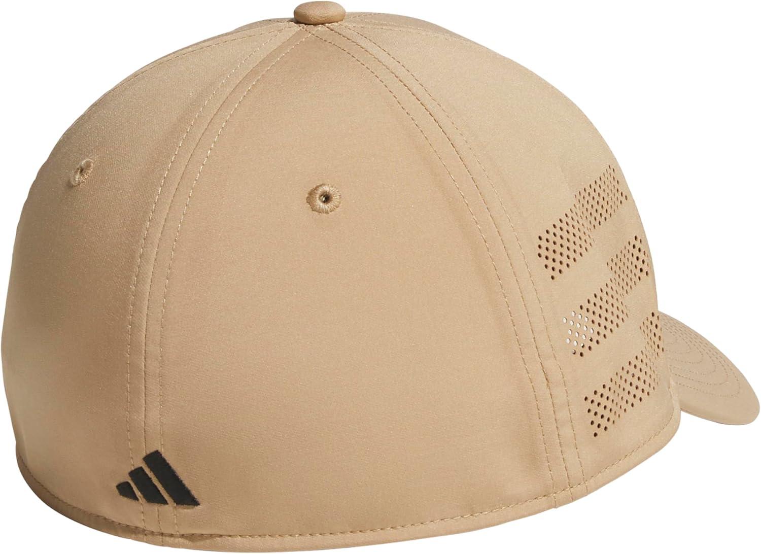 image:imageadidas Mens Gameday 5 Stretch Fit Hat Athletic Structured Baseball CapWarm Sandstone BeigeBlack4