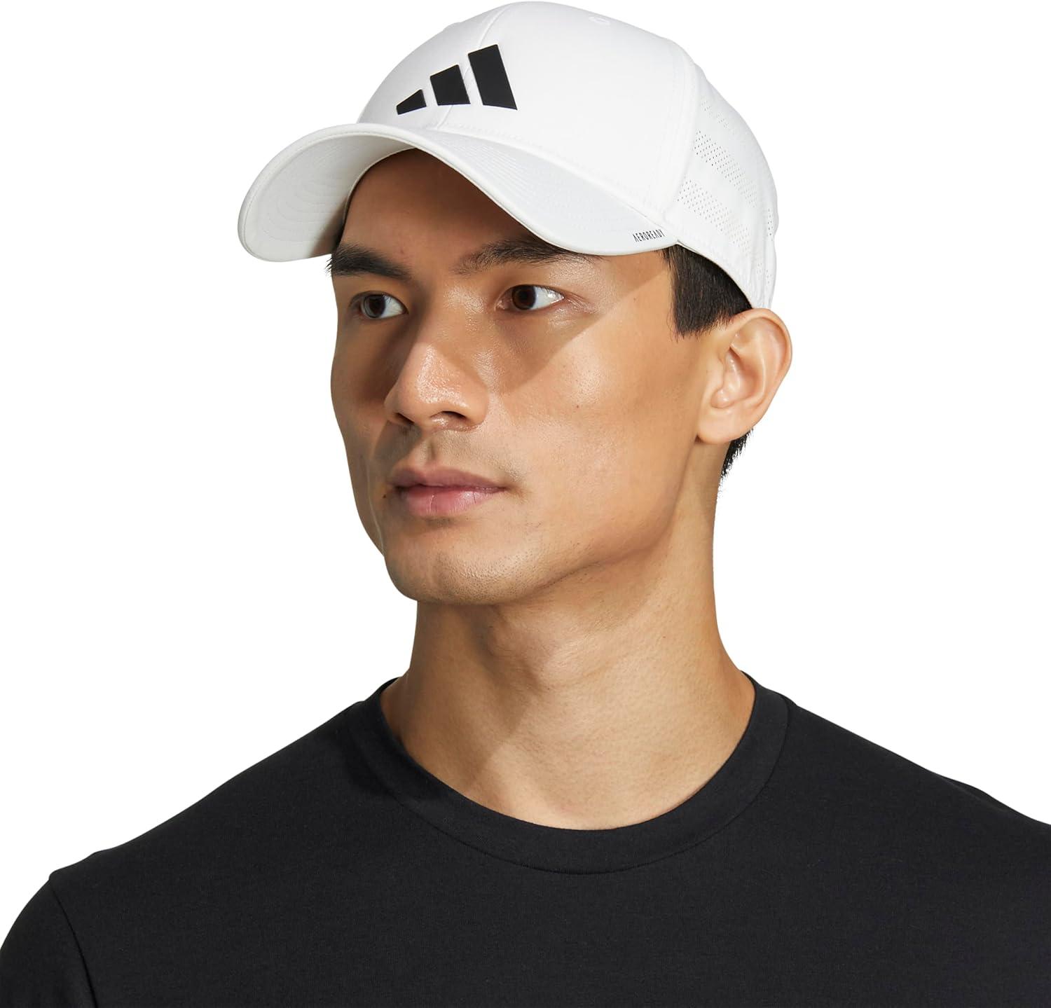 image:imageadidas Mens Gameday 5 Stretch Fit Hat Athletic Structured Baseball CapWhiteBlack4