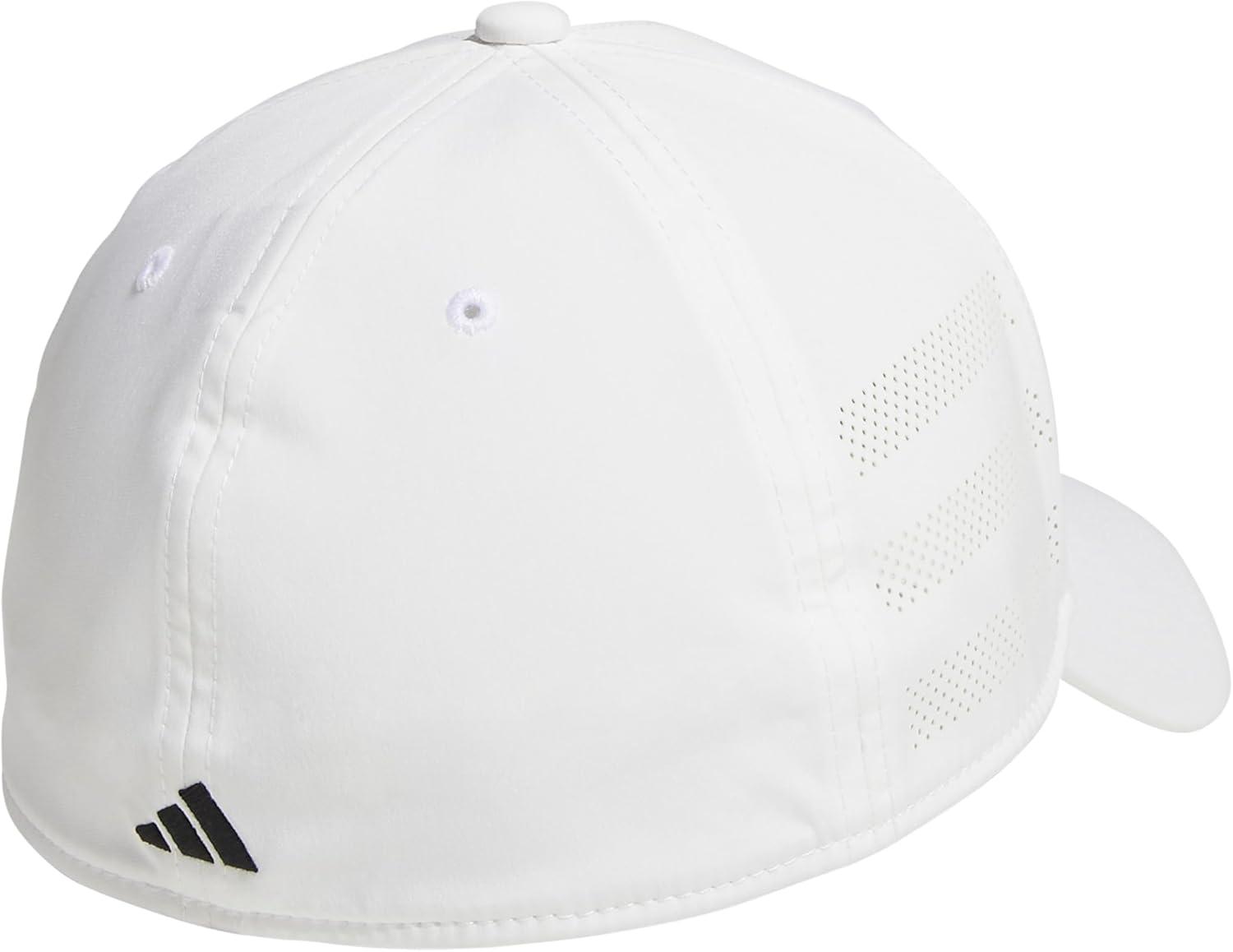 image:imageadidas Mens Gameday 5 Stretch Fit Hat Athletic Structured Baseball CapWhiteBlack4