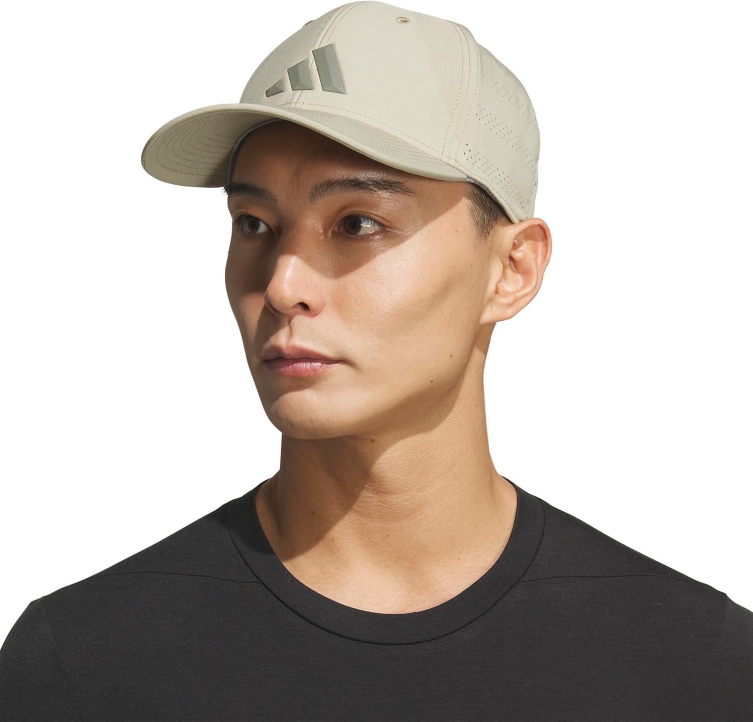 image:imageadidas Mens Gameday 5 Stretch Fit Hat Athletic Structured Baseball CapWonder Cargo KhakiClay Grey5
