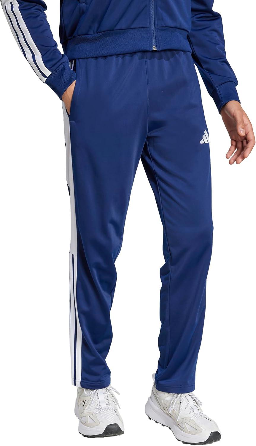 image:imageadidas Mens Snap Track PantsDark BlueWhite